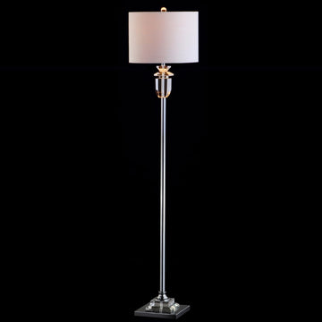 Aria 63" Crystal/Metal LED Floor Lamp - JONATHAN Y